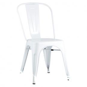 Tolix Dining Chair White Glossy