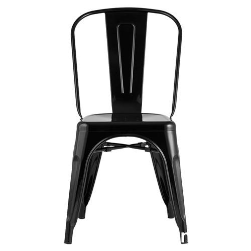 Tolix Dining Chair Black Glossy