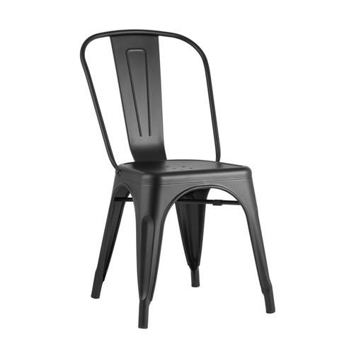 Tolix Dining Chair Black Matt