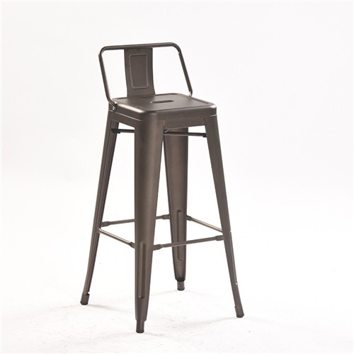 Tolix bar stool Bronze metal durable footrest and backrest