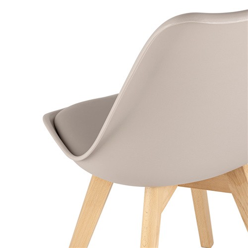 Beige pp dining chair with beech wood leg