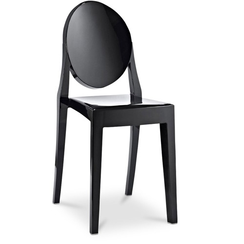 Ghost Chair Black Armless