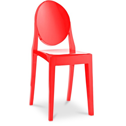 Ghost Chair Red Armless