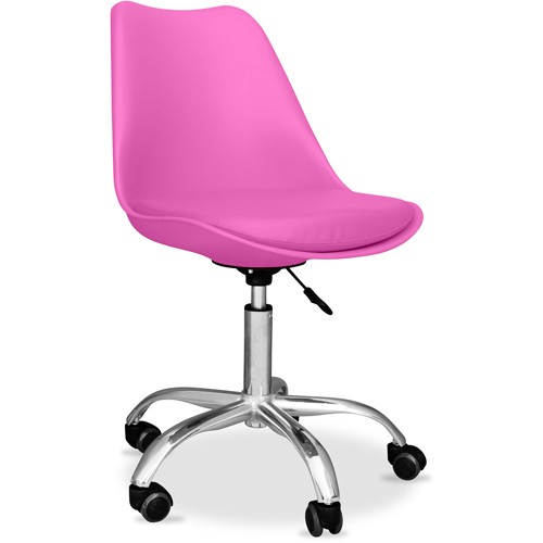Noble Purple Tulip swivel office chair with wheels
