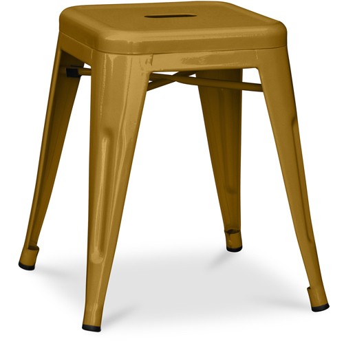 Tolix stool metal cafe dining golden