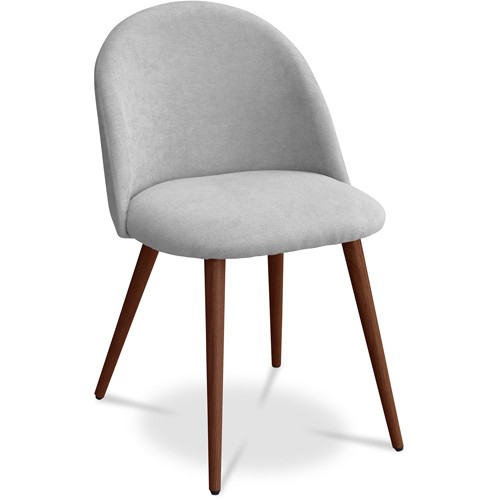 Dining Chairs Light Gray Upholstered Scandinavian Design