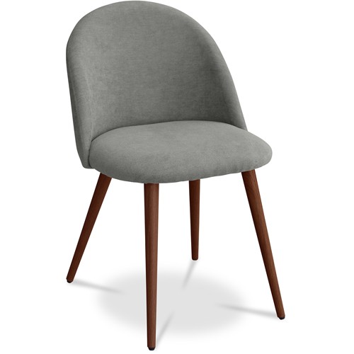 Dining Chairs Gray Upholstered Scandinavian Design