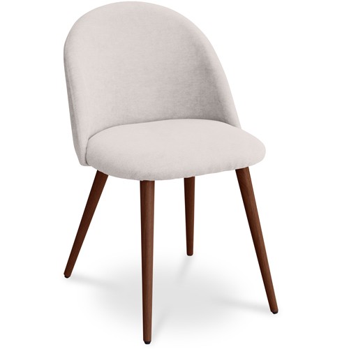 Dining Chairs Beige Upholstered Scandinavian Design
