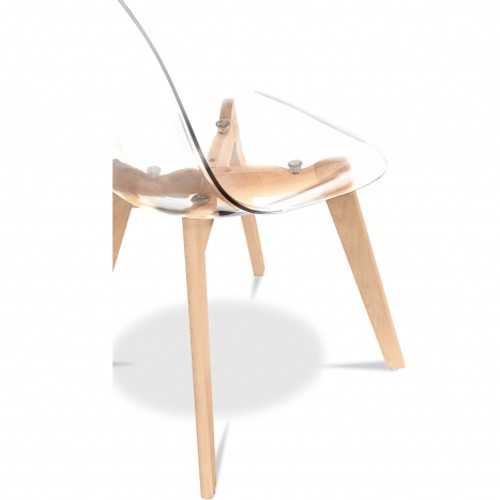 DSW Dining Chair Transparent Scandinavian Design