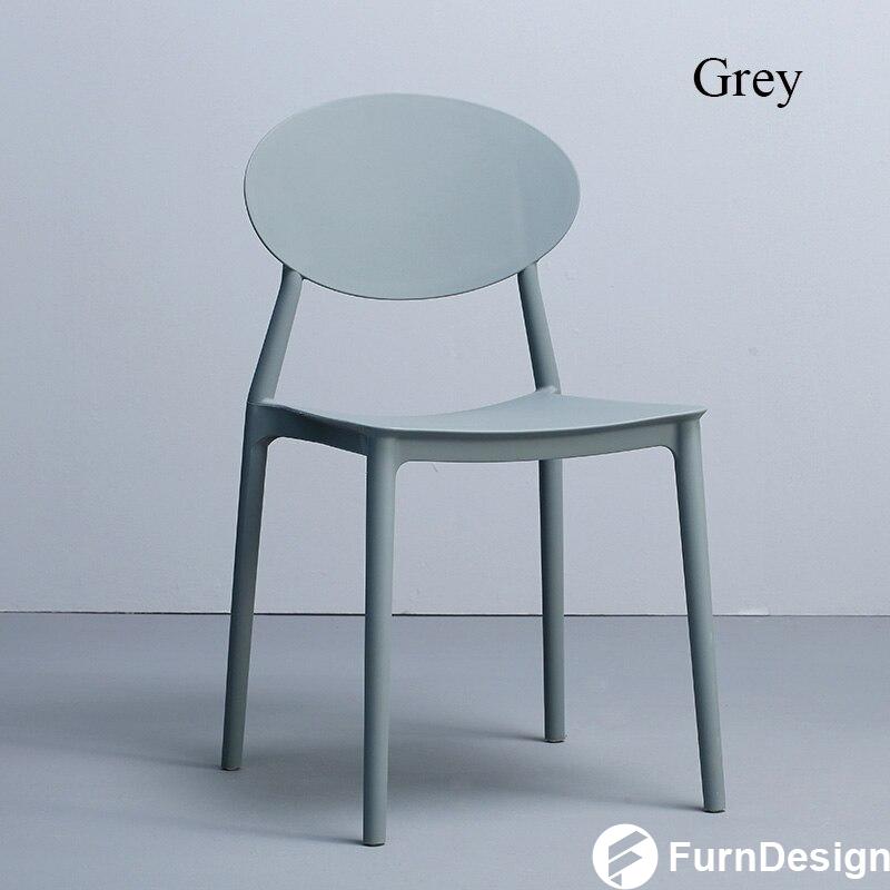 PP Chair Gray Stackable Cheap Leisure Luxury Dining
