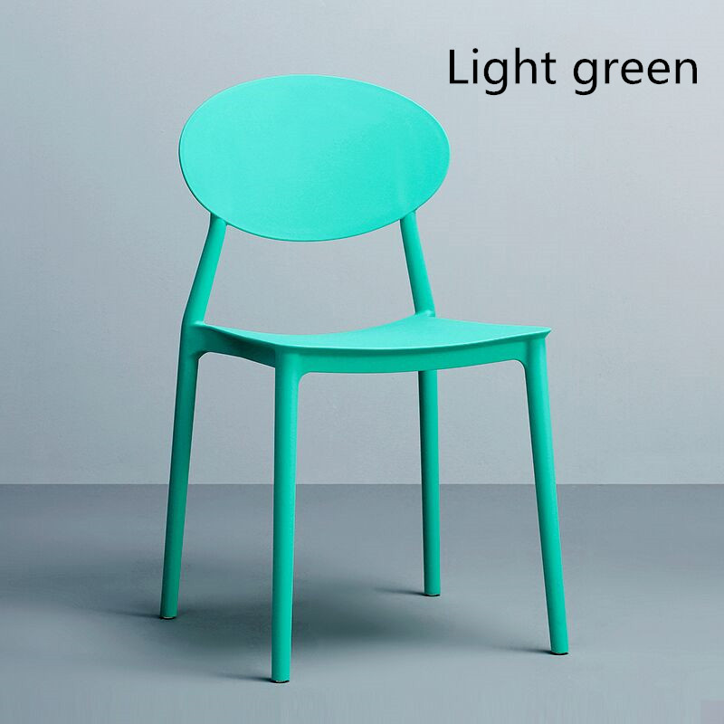 PP Chair Light Green Stackable Cheap Leisure Luxury Dining