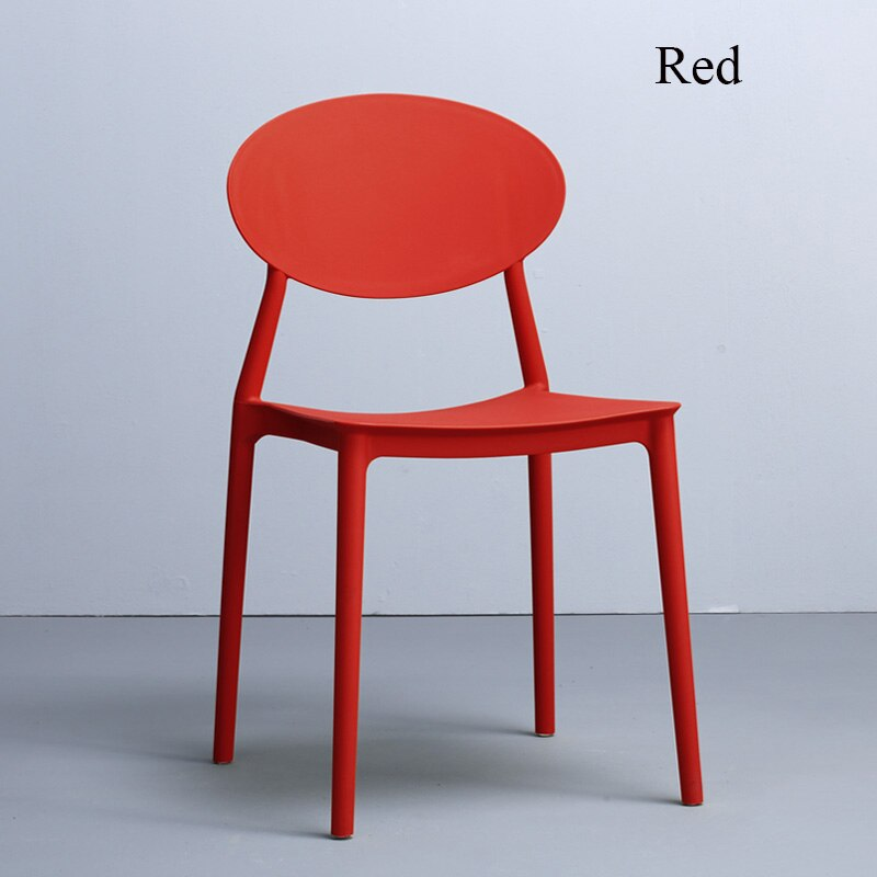 PP Chair Red Stackable Cheap Leisure Luxury Dining