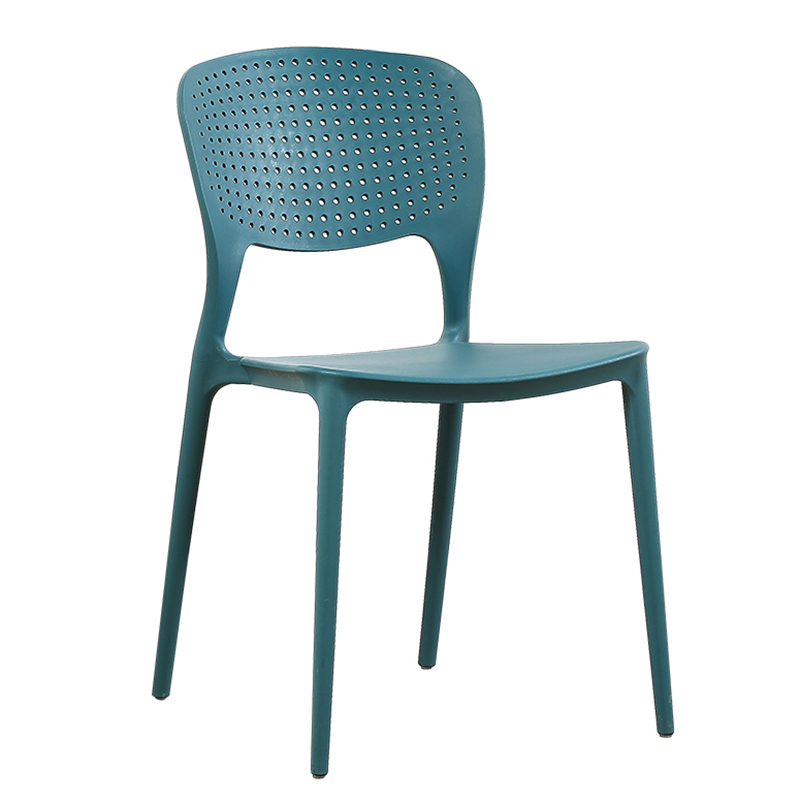 Polypropylene Chair Dark Blue Cheap Stackable Outdoor Garden Dining