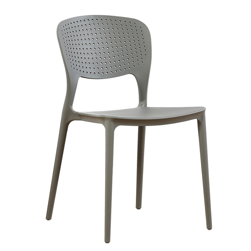 Polypropylene Chair Gray Cheap Stackable Outdoor Garden Dining