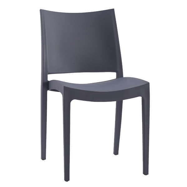 Polypropylene Chair Gray restaurant cafe dining stackable