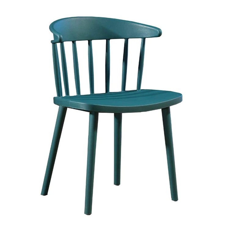 Windsor Dining Chair Dark Blue PP Kitchen Cafe Comfortable