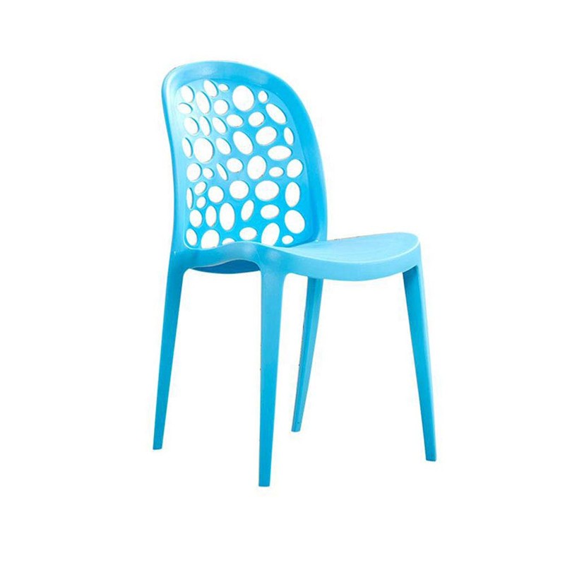 Dining chair cafe restaurant garden blue polypropylene stackable Design 