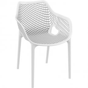 Compamia-Air-XL-Outdoor-Dining-Chair-Armrest-White-PP-Stackable