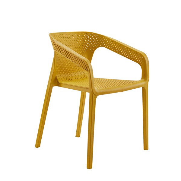 Stackable Outdoor Chair Armrest turmeric Polypropylene