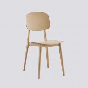 Candy chair polypropylene light brown durable stylish dining cafe restaurant