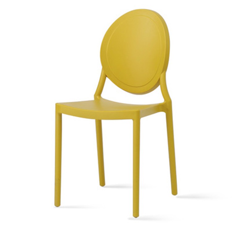 PP Chair yellow stackable indoor outdoor garden dining cafe
