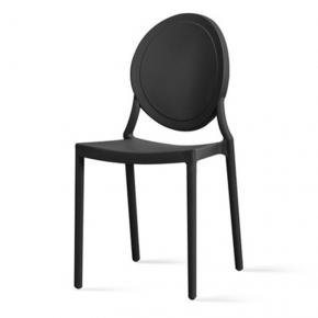 PP Chair black stackable indoor outdoor garden dining cafe