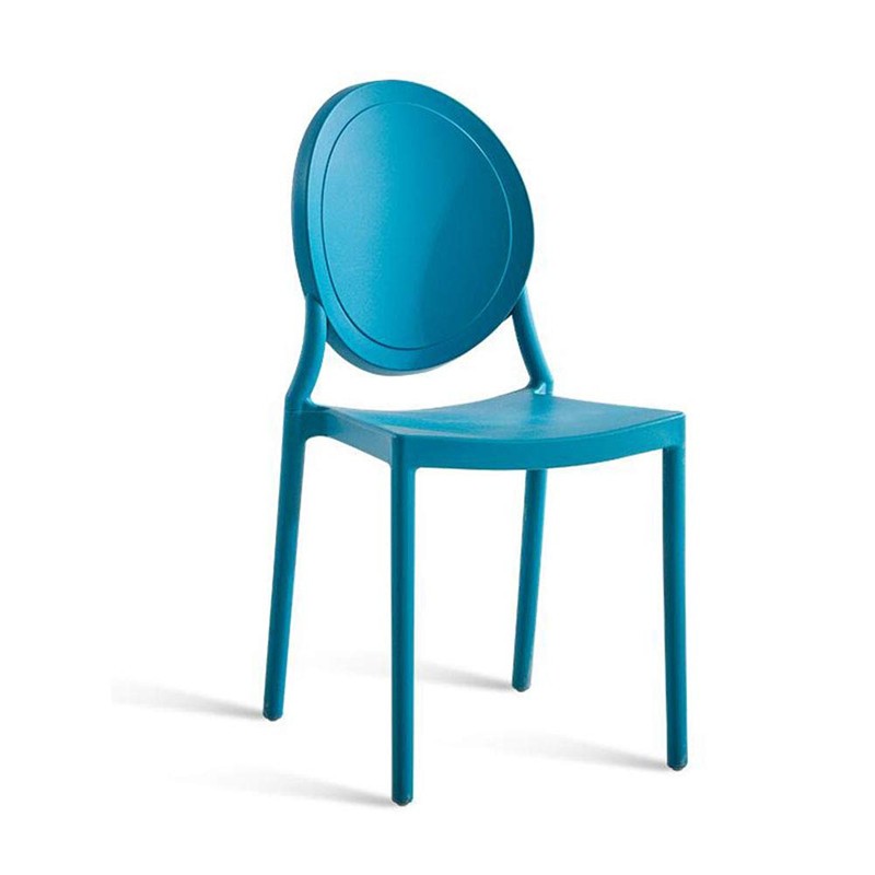PP Chair teal stackable indoor outdoor garden dining cafe