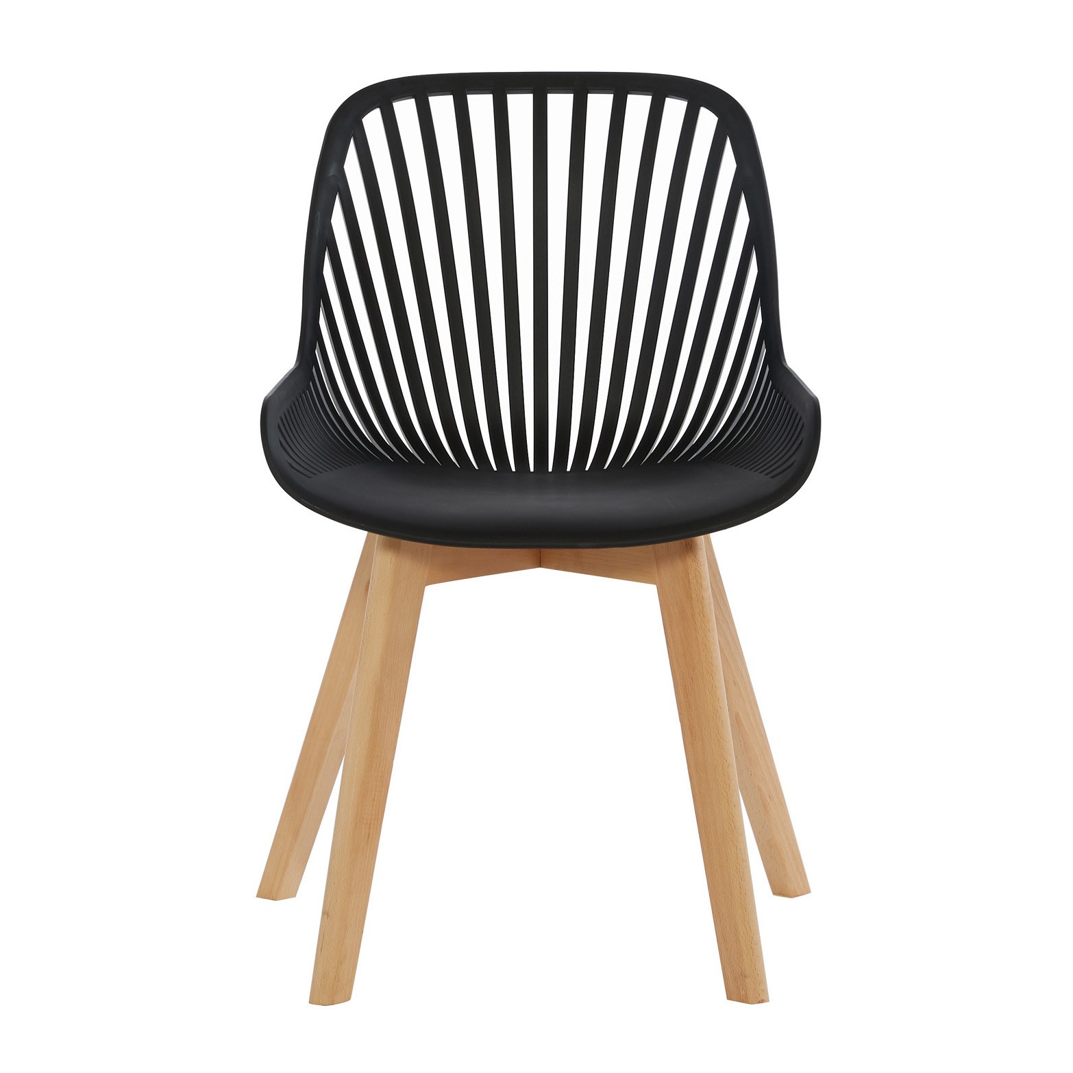 PP Chair Black With Beech wood leg