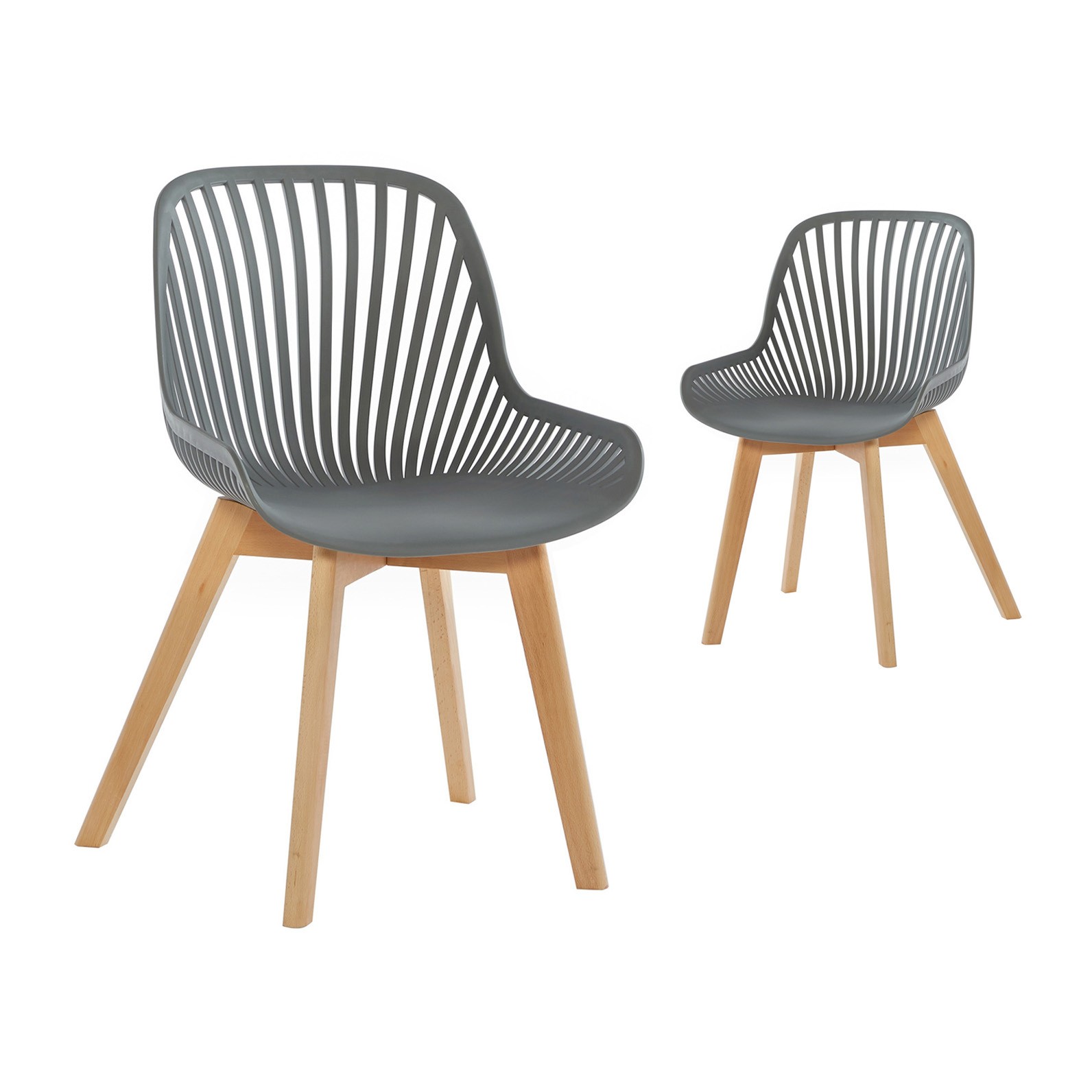 PP Chair Gray With Beech wood leg