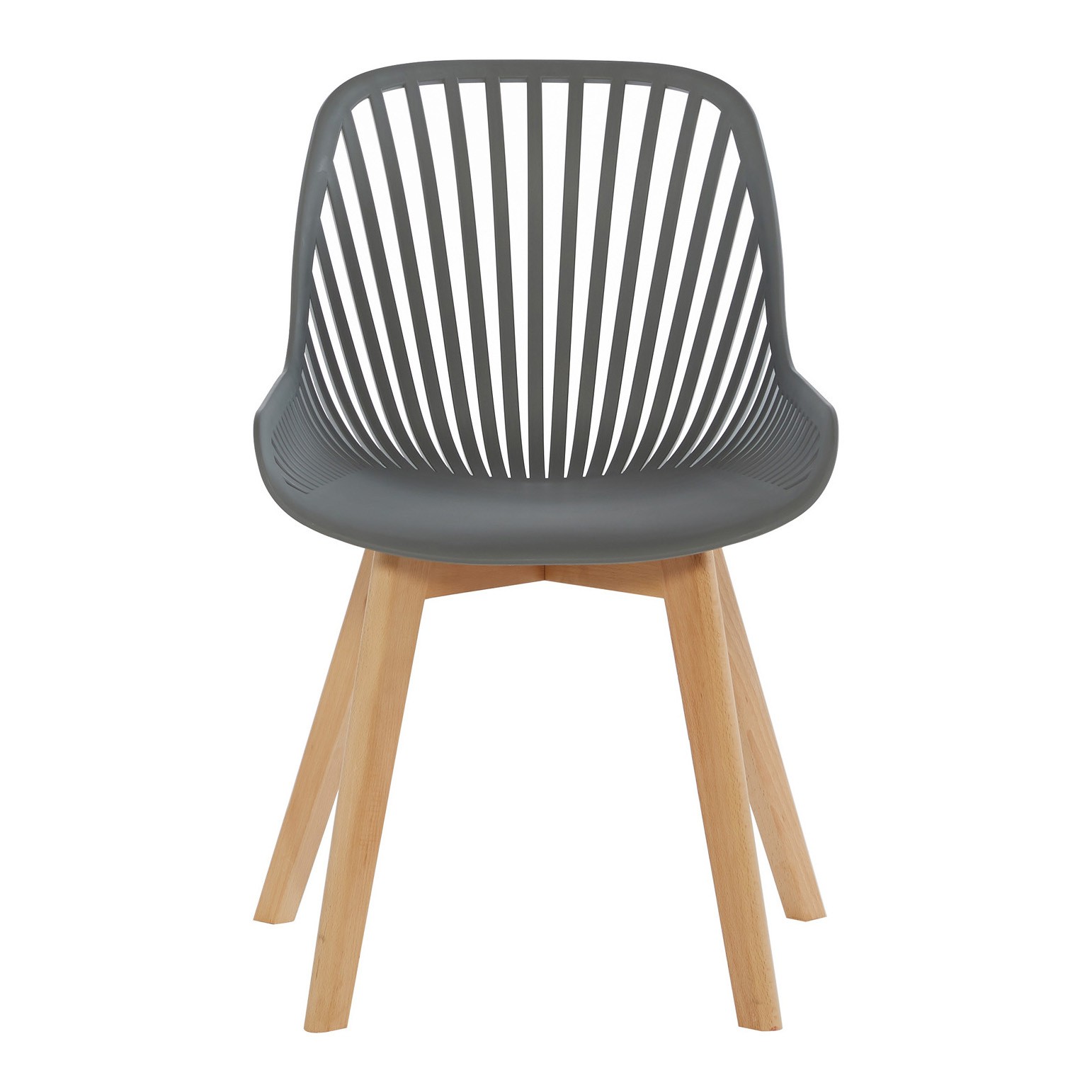 PP Chair Gray With Beech wood leg