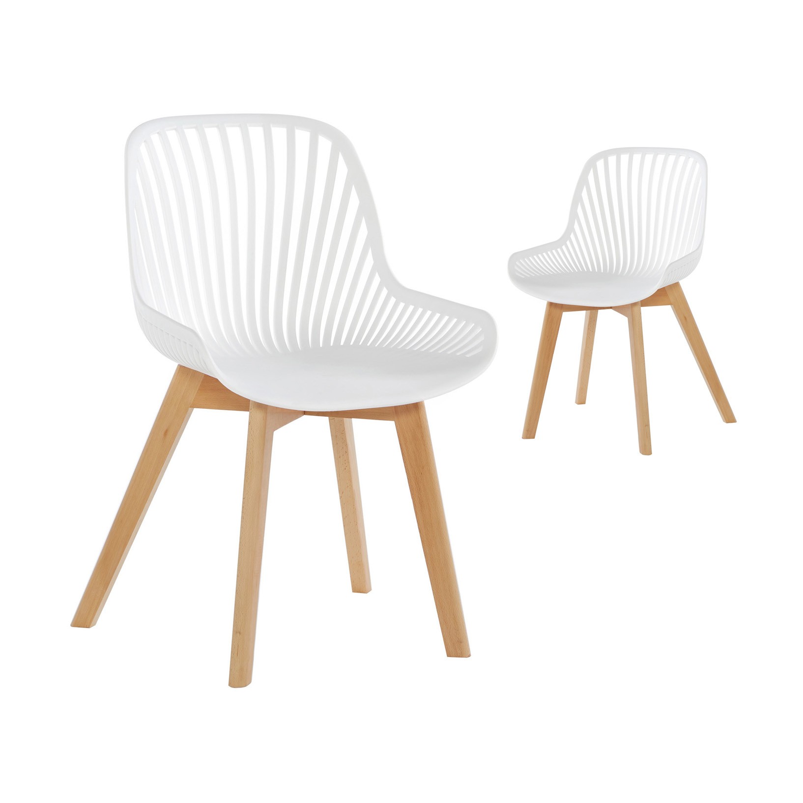 PP Chair White With Beech wood leg