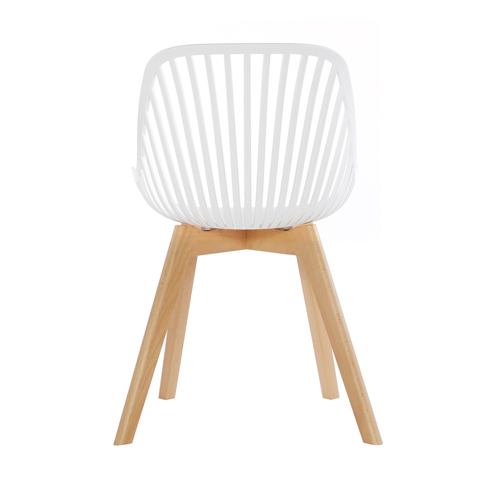 PP Chair White With Beech wood leg