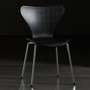 Series 7 chair black pp seat chromed legs