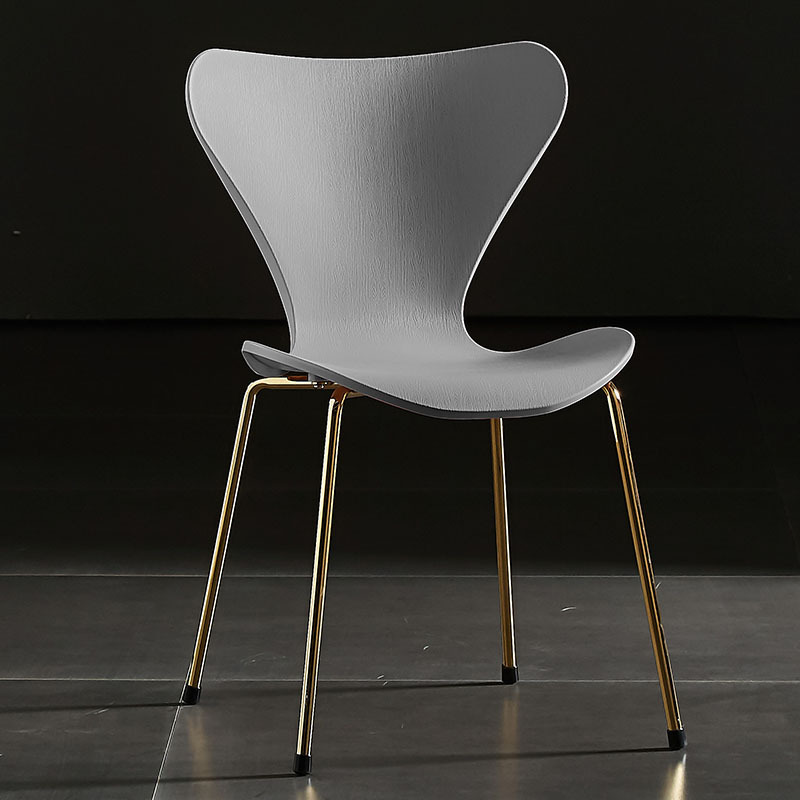 Series 7 chair gray pp seat golden metal legs