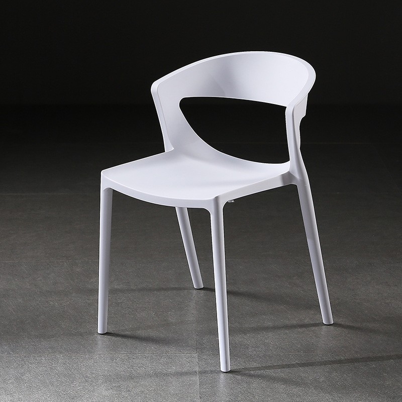 Kicca One chair polypropylene plastic stackable dining cafe in White