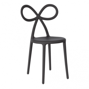 Ribbon Chair Black Matte Single