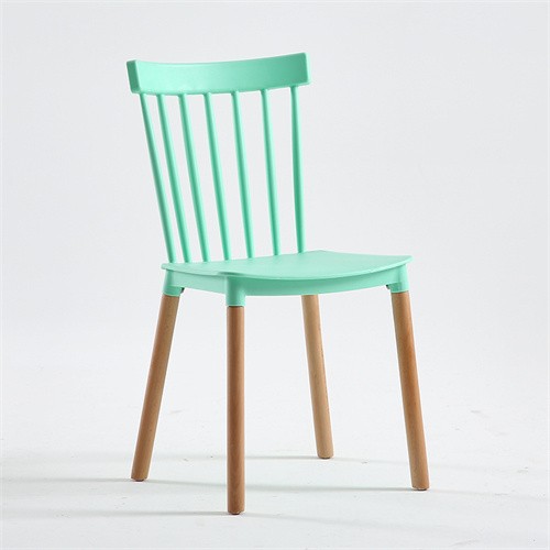 Polypropylene Windsor Chair With Wood Feet