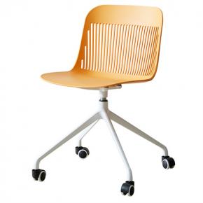 Stylish rotatable plastic office computer chair